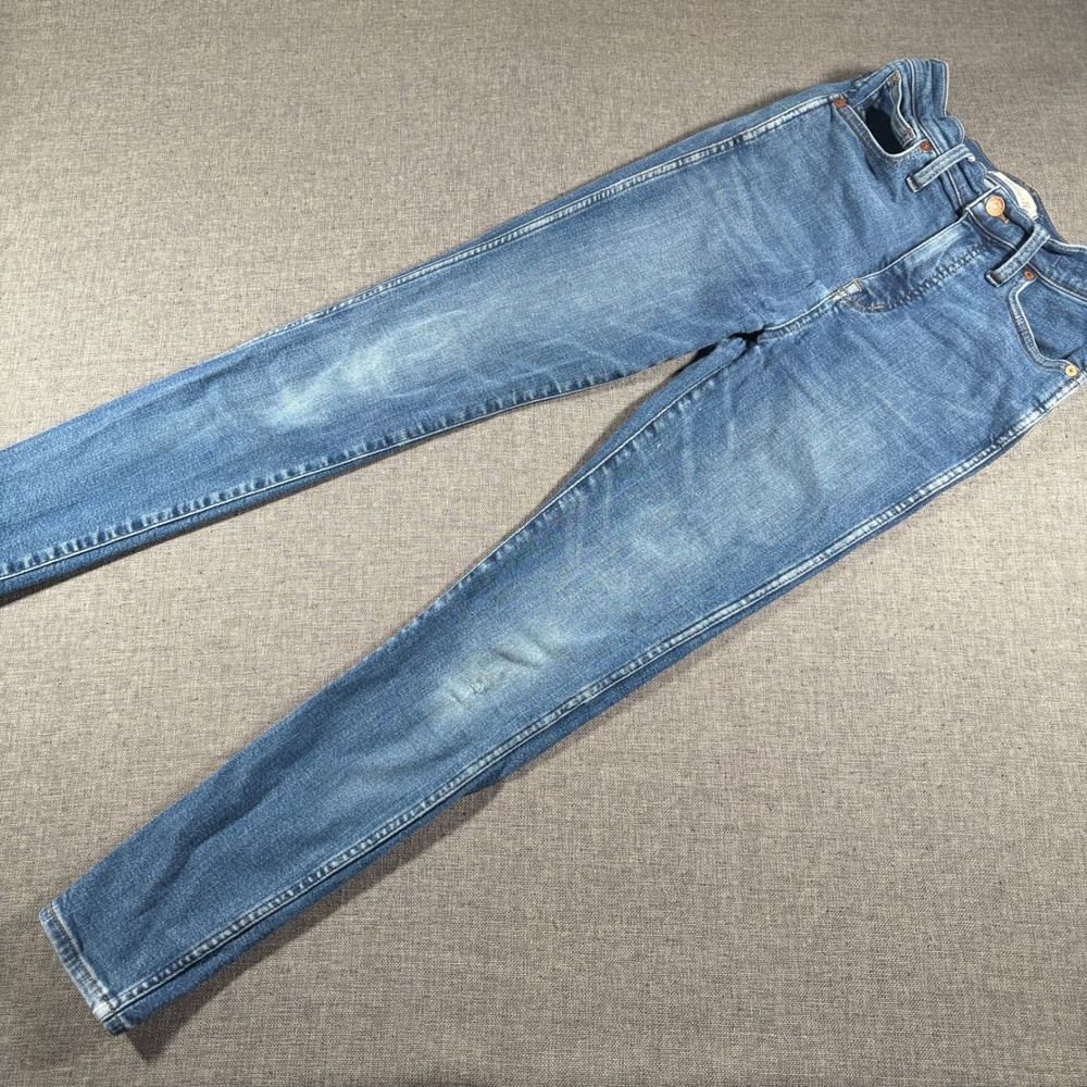 Madewell 10" High-Rise Skinny Jeans Womens 27 Blue Medium Wash Tencel Blend